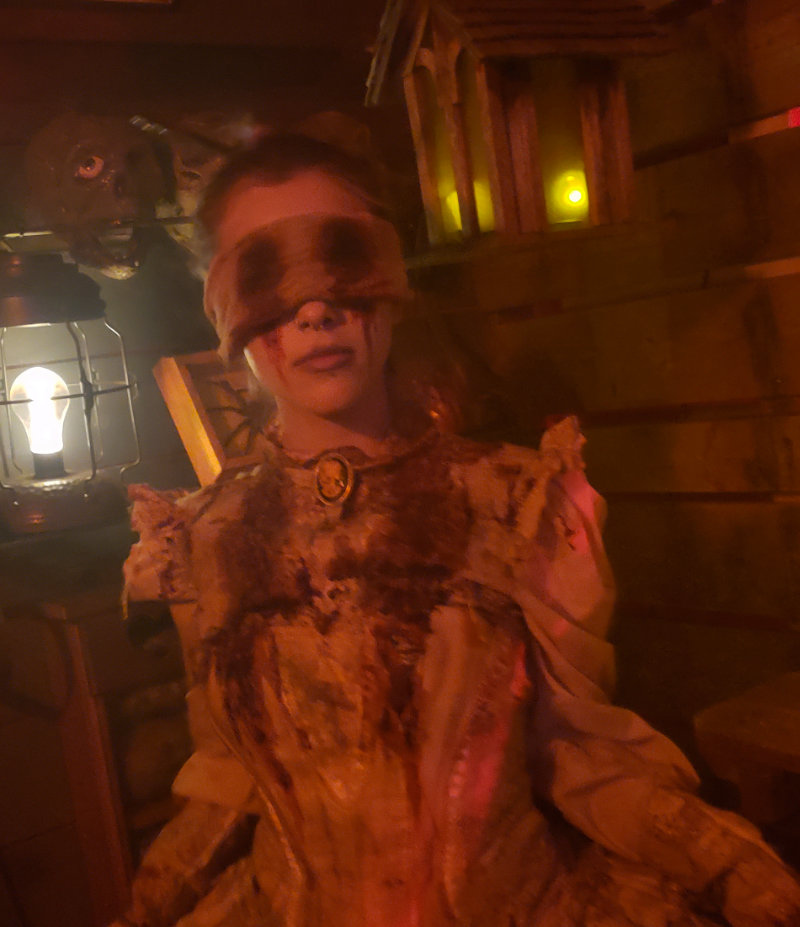 Penny Darling Rutherford Manor Haunt - Now Hallway Victim